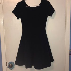 Navy blue skater dress